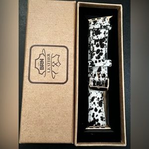 Cowhide leather Apple Watch band